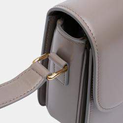 Pre Owned حقيبة سيلين كروس براون كلاسيك جلد عجل لامع تريومف