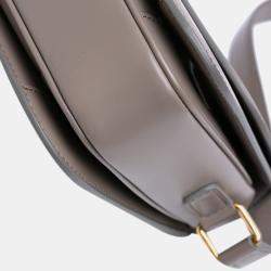 Pre Owned حقيبة سيلين كروس براون كلاسيك جلد عجل لامع تريومف