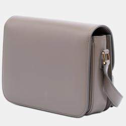 Pre Owned حقيبة سيلين كروس براون كلاسيك جلد عجل لامع تريومف