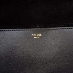 Pre Owned Celine Black Teen Smooth Calfskin Soft 16 Crossbody