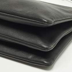 Pre Owned Céline Trio Large Black Leather Crossbody Bag