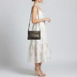 Pre Owned Céline Trio Large Black Leather Crossbody Bag