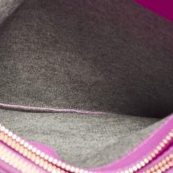 Pre Owned Celine Trio Large Pink Leather Crossbody Bag