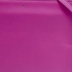 Pre Owned Celine Trio Large Pink Leather Crossbody Bag