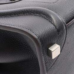 Pre Owned حقيبة يد سيلين لاغيدج جلد عجل ميكرو أسود