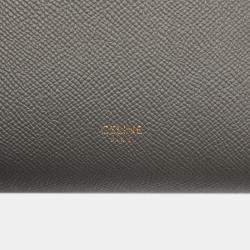 Pre Owned Celine Grey Celine Blue Nano Grained Calfskin Belt Bag