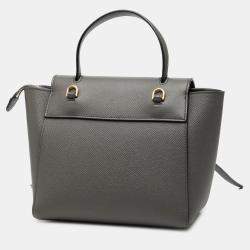 Pre Owned Celine Grey Celine Blue Nano Grained Calfskin Belt Bag