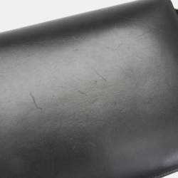 Pre Owned Celine Classic Box Medium Leather Shoulder Bag Black