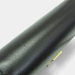 Pre Owned Celine Classic Box Medium Leather Shoulder Bag Black