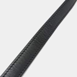 Pre Owned Celine Classic Box Medium Leather Shoulder Bag Black