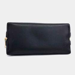 مملوكة مسبقًا Celine Black Leather Triumph Clutch-On-Chain Crossbody Bag