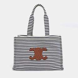 مملوكة مسبقًا Celine Multicolor Fabric Cabas Thais Large