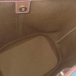 Pre Owned Celine Brown Coated Canvas Triumph Bucket Bag Small