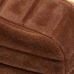 Pre Owned Celine Brown Suede Monochrome Shoulder Bag