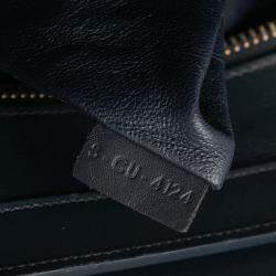 Pre Owned Celine Orange Micro Tricolor Leather Luggage Tote