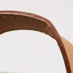 Pre Owned Celine Beige/Tan Macadam Coated Canvas and Leather Shoulder Bag