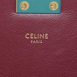 Pre Owned Celine C Medium Burgundy Leather Shoulder Bag