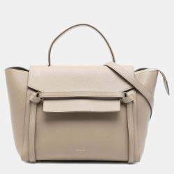 مملوكة مسبقًا Celine Brown Micro Grained Calfskin Belt Bag