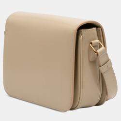 Pre Owned Celine Brown Classique Shiny Calfskin Triomphe Crossbody