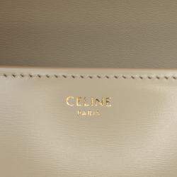 Pre Owned Celine Brown Classique Shiny Calfskin Triomphe Crossbody