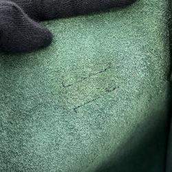 Pre Owned Celine Big Bag Bucket Dark Green Leather Size Nano