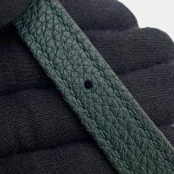 Pre Owned Celine Big Bag Bucket Dark Green Leather Size Nano