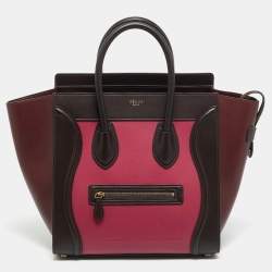 مملوكة مسبقًا Celine Luggage Mini Tricolor Leather Tote