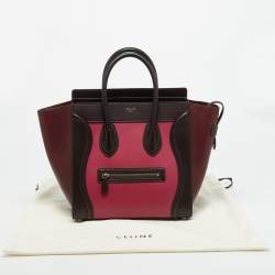 مملوكة مسبقًا Celine Luggage Mini Tricolor Leather Tote