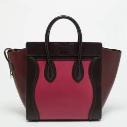 مملوكة مسبقًا Celine Luggage Mini Tricolor Leather Tote