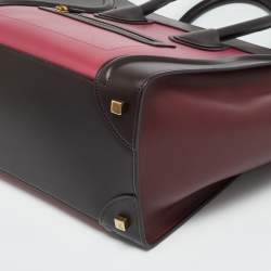 مملوكة مسبقًا Celine Luggage Mini Tricolor Leather Tote