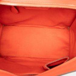 مملوكة مسبقًا Celine Orange Micro Leather Luggage Tote