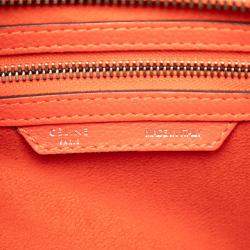 مملوكة مسبقًا Celine Orange Micro Leather Luggage Tote