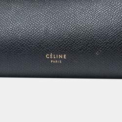 Pre Owned Celine Black Mini Grained Calfskin Belt Bag