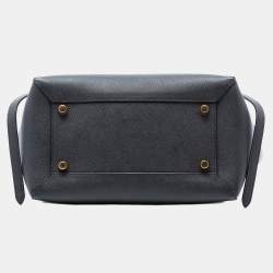 Pre Owned Celine Black Mini Grained Calfskin Belt Bag