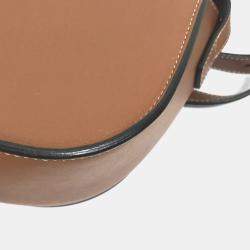 مملوكة مسبقًا Celine Pochette Folco Cuir Triomphe Shoulder Bag In Leather Tan And Brown