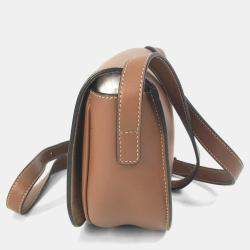 مملوكة مسبقًا Celine Pochette Folco Cuir Triomphe Shoulder Bag In Leather Tan And Brown