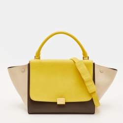 مملوكة مسبقًا Celine Trapeze Medium Multicolor Leather Top Handle Bag