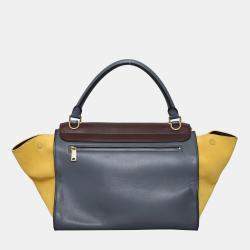 Pre Owned Celine Small Tri-Color Trapeze Bag