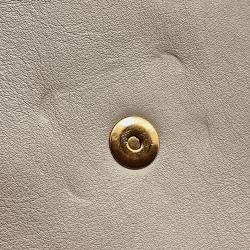 Pre Owned Celine Triomphe 2-Way Mini Bag Light Gray Leather