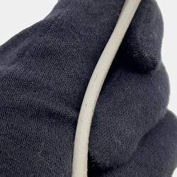 Pre Owned Celine Triomphe 2-Way Mini Bag Light Gray Leather