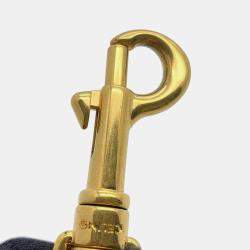 Pre Owned Celine Triomphe 2-Way Mini Bag Light Gray Leather