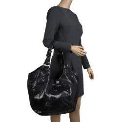Pre Owned Celine Black Python Tote