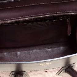مملوكة مسبقًا Celine Burgundy/Brown Python and Leather Mini Luggage Tote