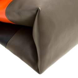 Pre Owned Celine Tri Color Leather All Soft Bag