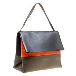 Pre Owned Celine Tri Color Leather All Soft Bag