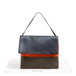 Pre Owned Celine Tri Color Leather All Soft Bag