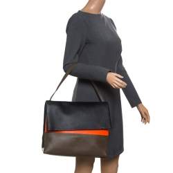 Pre Owned Celine Tri Color Leather All Soft Bag