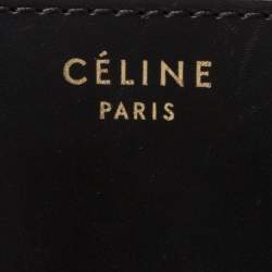 مملوكة مسبقًا حقيبة يد سيلين ميني لاغيدج سويدي وجلد ثلاثية اللون