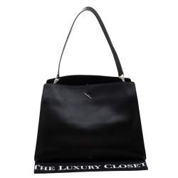 Pre Owned Celine Black Leather Shoulder Bag