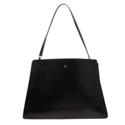 Pre Owned Celine Black Leather Shoulder Bag